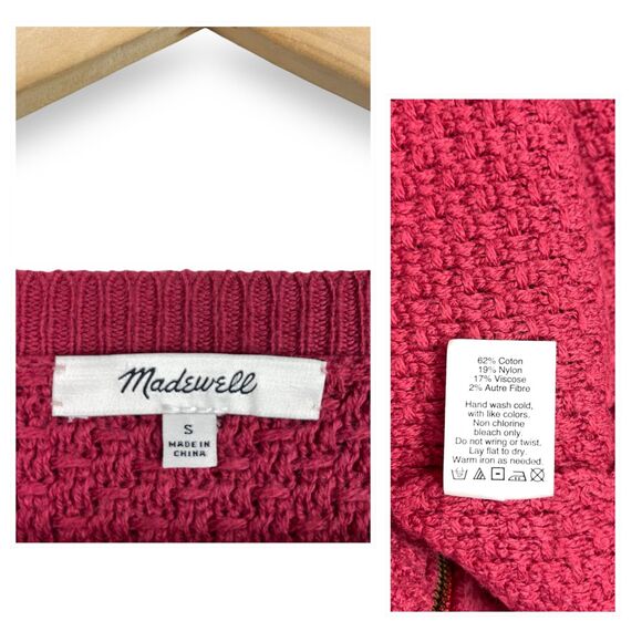 Madewell Landmark Texture Zipper Sweater - Picture 10 of 10